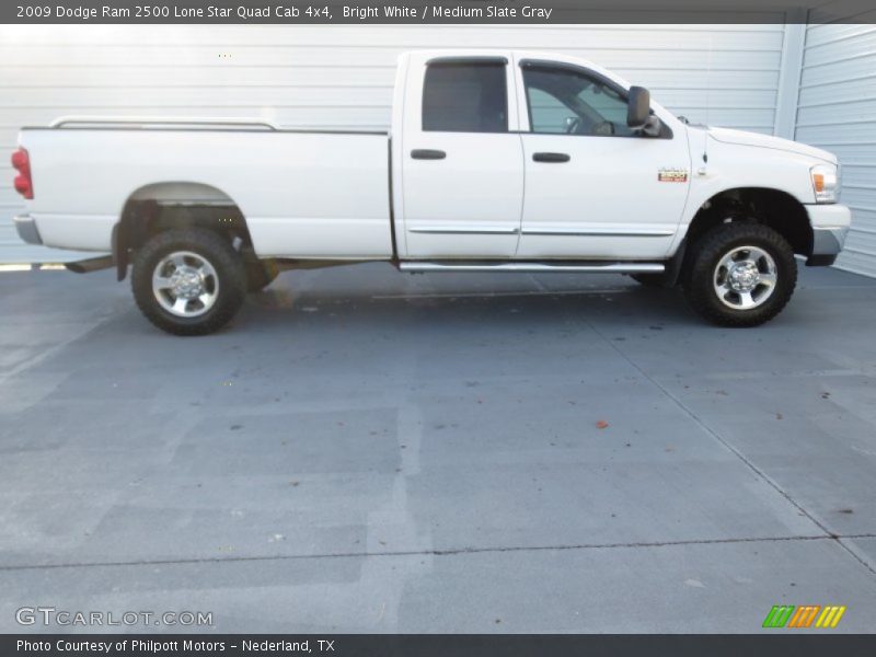Bright White / Medium Slate Gray 2009 Dodge Ram 2500 Lone Star Quad Cab 4x4