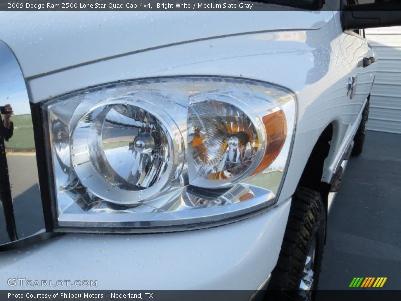 Bright White / Medium Slate Gray 2009 Dodge Ram 2500 Lone Star Quad Cab 4x4