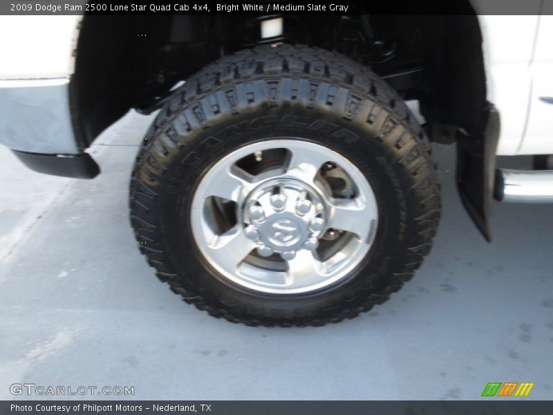 Bright White / Medium Slate Gray 2009 Dodge Ram 2500 Lone Star Quad Cab 4x4
