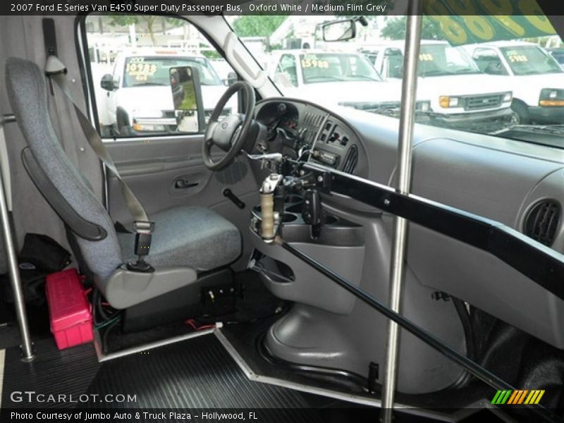  2007 E Series Van E450 Super Duty Passenger Bus Medium Flint Grey Interior