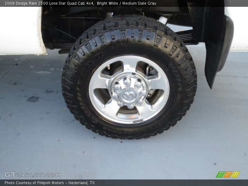 Bright White / Medium Slate Gray 2009 Dodge Ram 2500 Lone Star Quad Cab 4x4