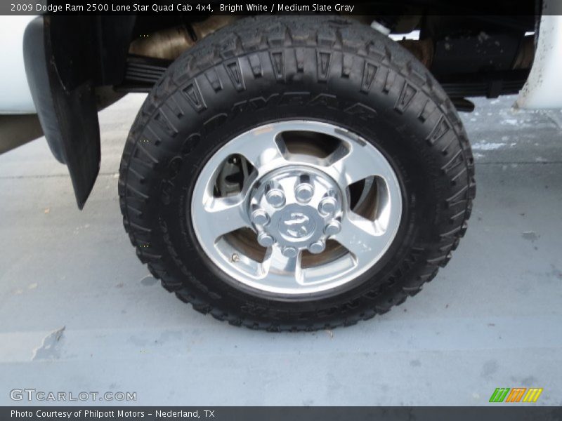 Bright White / Medium Slate Gray 2009 Dodge Ram 2500 Lone Star Quad Cab 4x4