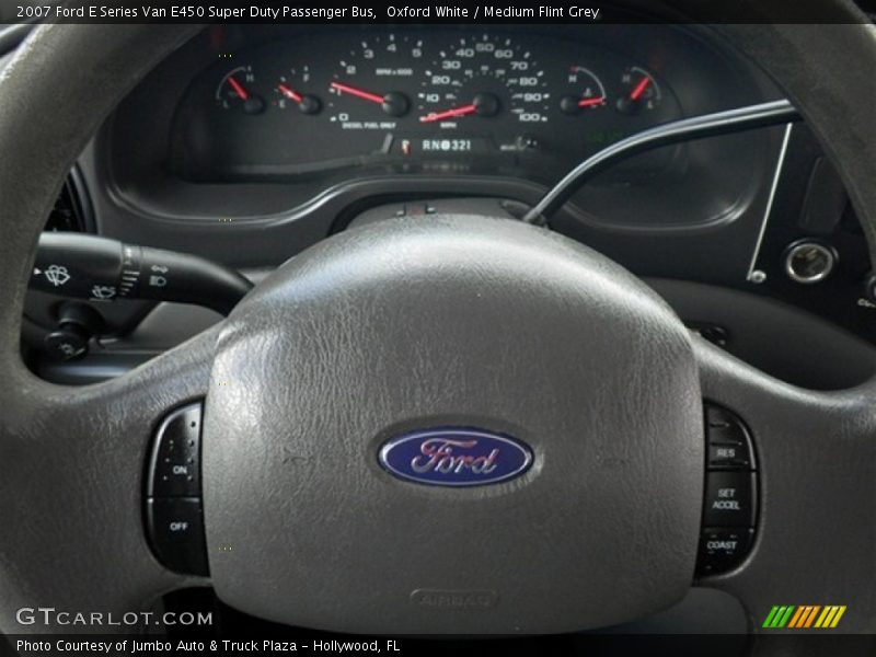 Oxford White / Medium Flint Grey 2007 Ford E Series Van E450 Super Duty Passenger Bus