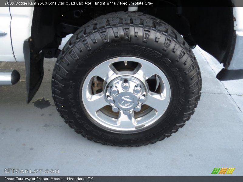 Bright White / Medium Slate Gray 2009 Dodge Ram 2500 Lone Star Quad Cab 4x4
