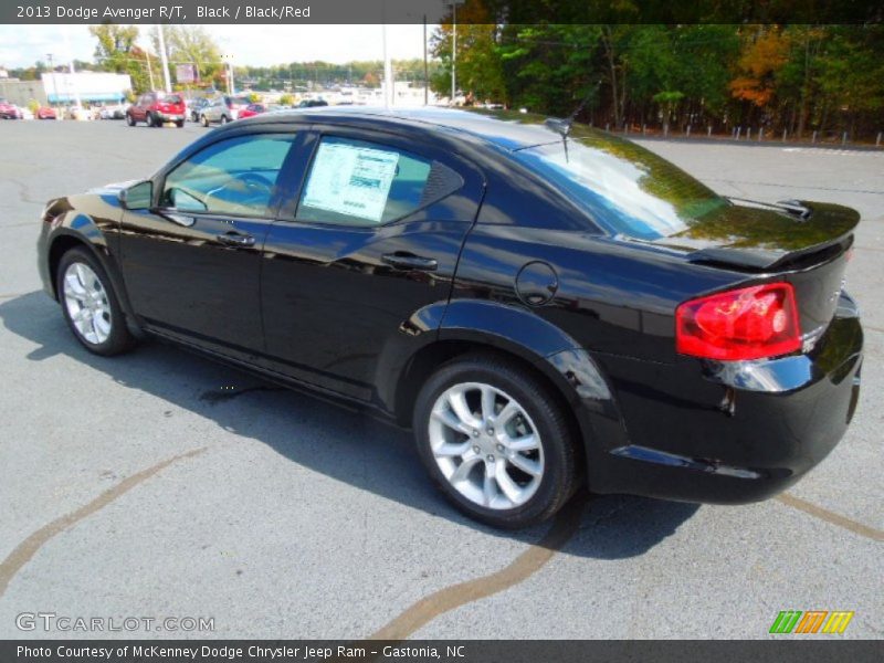 Black / Black/Red 2013 Dodge Avenger R/T