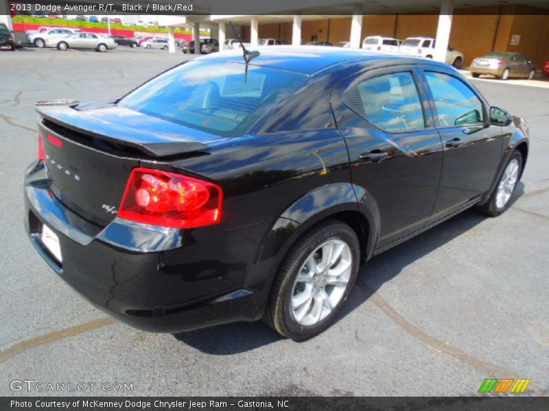 Black / Black/Red 2013 Dodge Avenger R/T