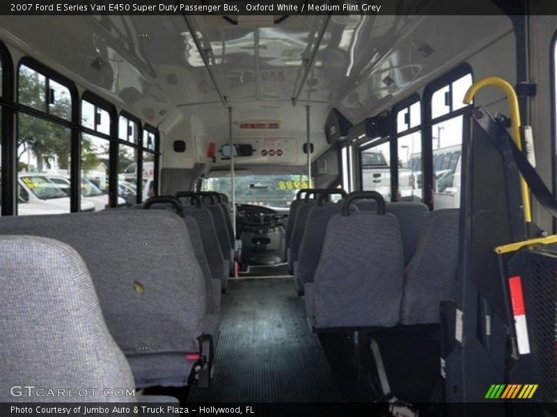 Oxford White / Medium Flint Grey 2007 Ford E Series Van E450 Super Duty Passenger Bus