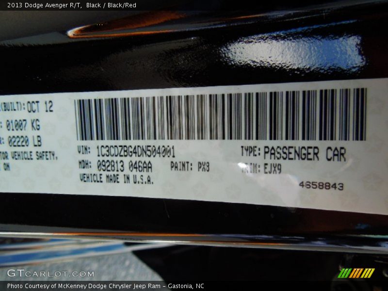PX8 - 2013 Dodge Avenger R/T