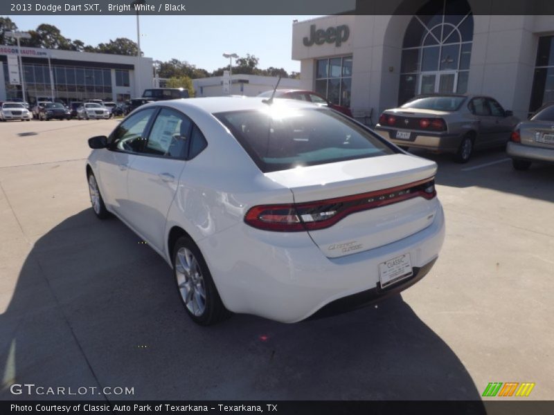 Bright White / Black 2013 Dodge Dart SXT