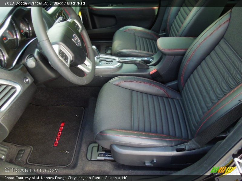  2013 Avenger R/T Black/Red Interior