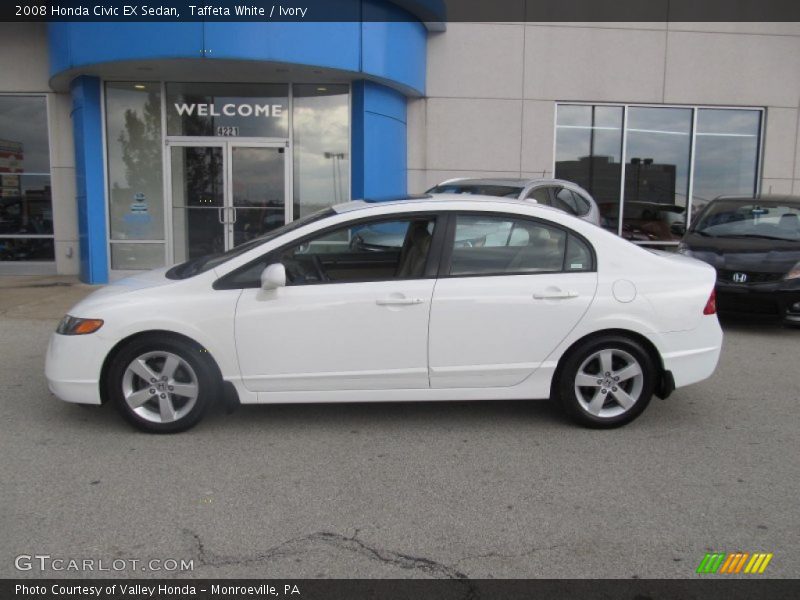 Taffeta White / Ivory 2008 Honda Civic EX Sedan