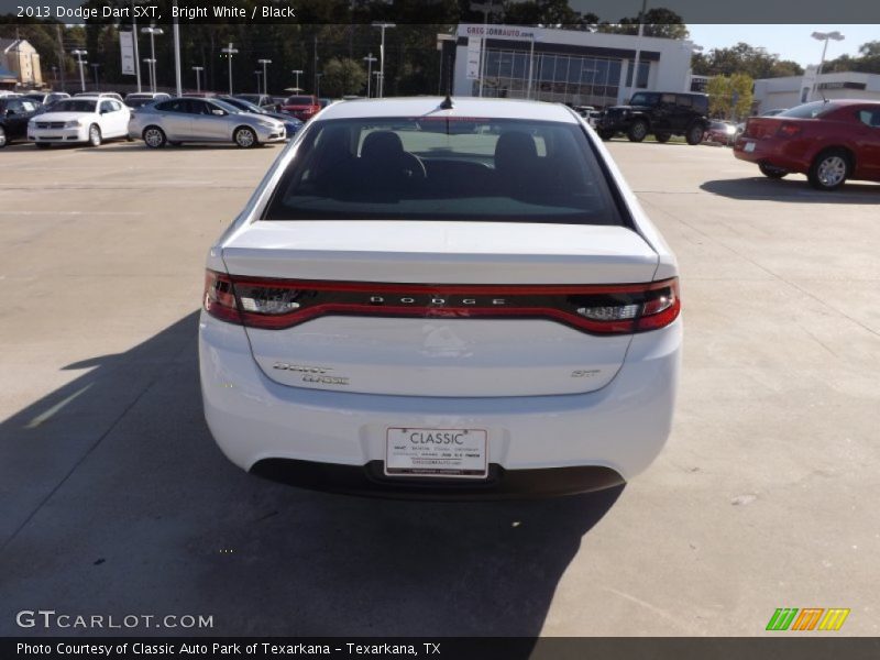 Bright White / Black 2013 Dodge Dart SXT