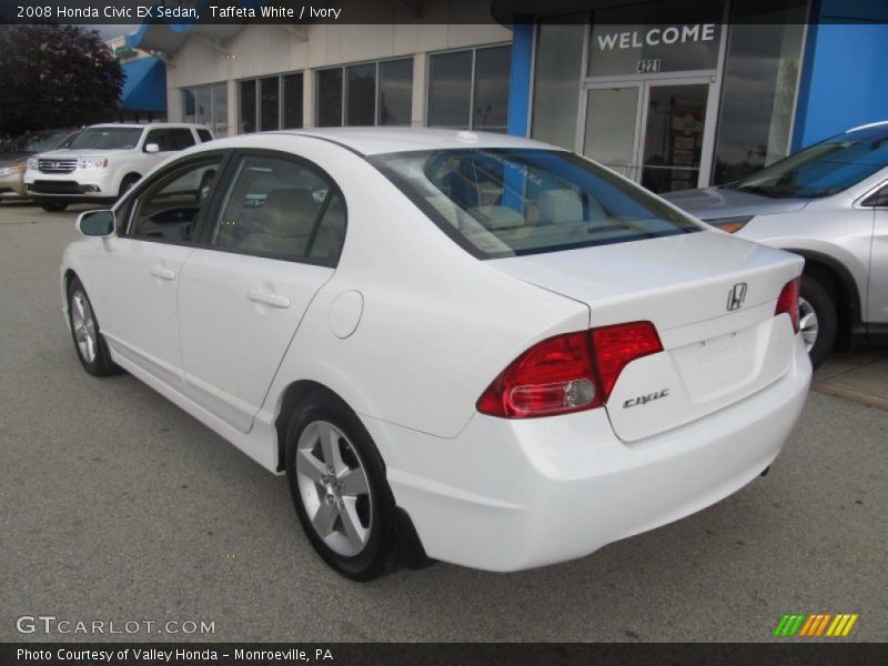 Taffeta White / Ivory 2008 Honda Civic EX Sedan