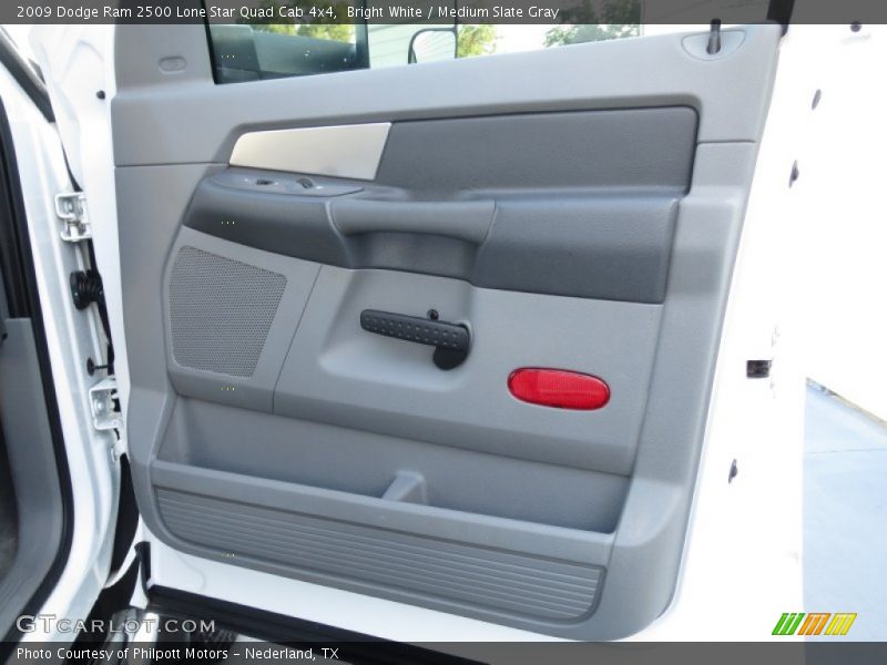 Bright White / Medium Slate Gray 2009 Dodge Ram 2500 Lone Star Quad Cab 4x4