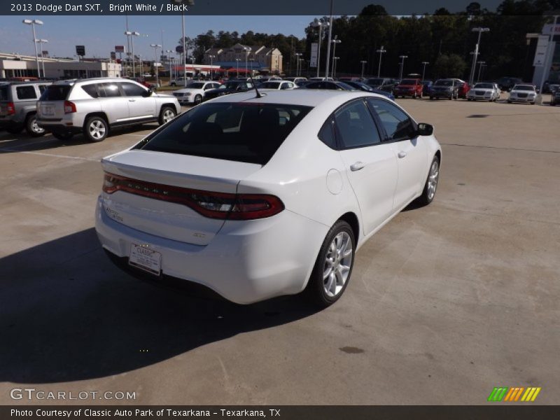Bright White / Black 2013 Dodge Dart SXT