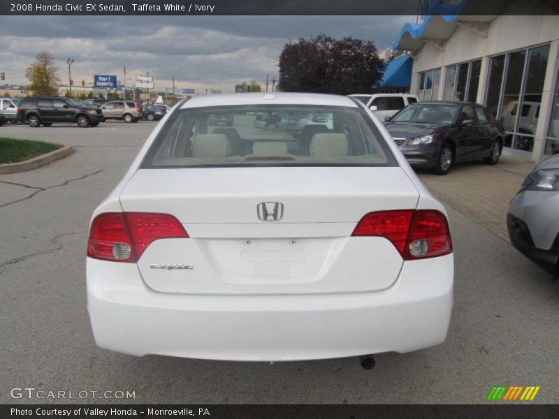 Taffeta White / Ivory 2008 Honda Civic EX Sedan
