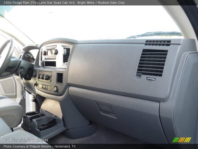 Bright White / Medium Slate Gray 2009 Dodge Ram 2500 Lone Star Quad Cab 4x4