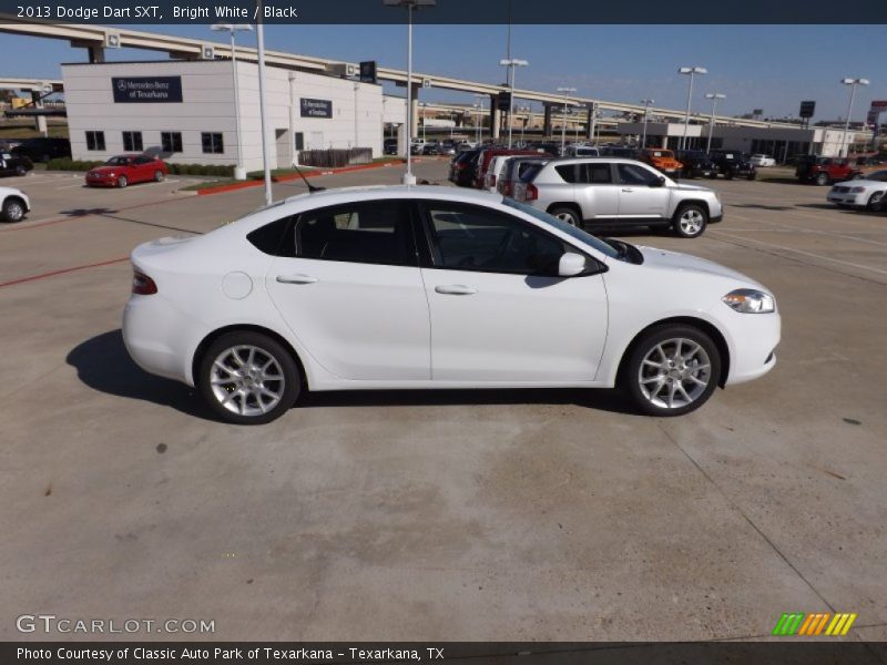 Bright White / Black 2013 Dodge Dart SXT