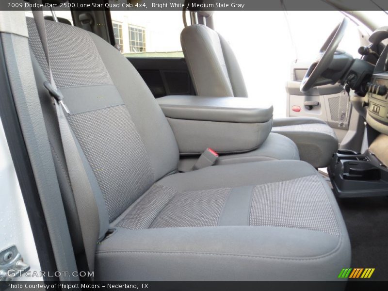 Bright White / Medium Slate Gray 2009 Dodge Ram 2500 Lone Star Quad Cab 4x4