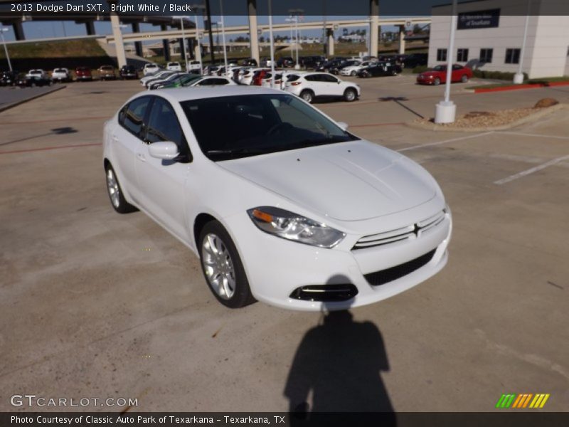Bright White / Black 2013 Dodge Dart SXT