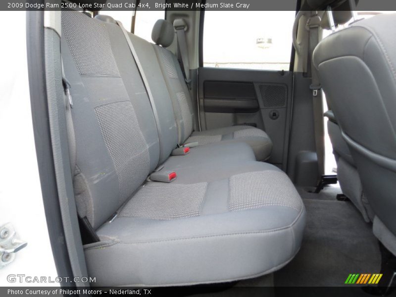Bright White / Medium Slate Gray 2009 Dodge Ram 2500 Lone Star Quad Cab 4x4