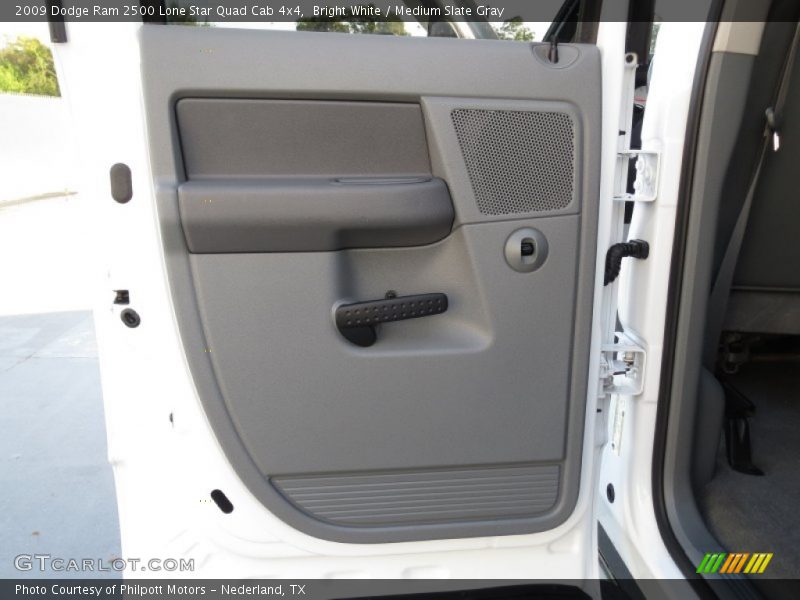 Bright White / Medium Slate Gray 2009 Dodge Ram 2500 Lone Star Quad Cab 4x4