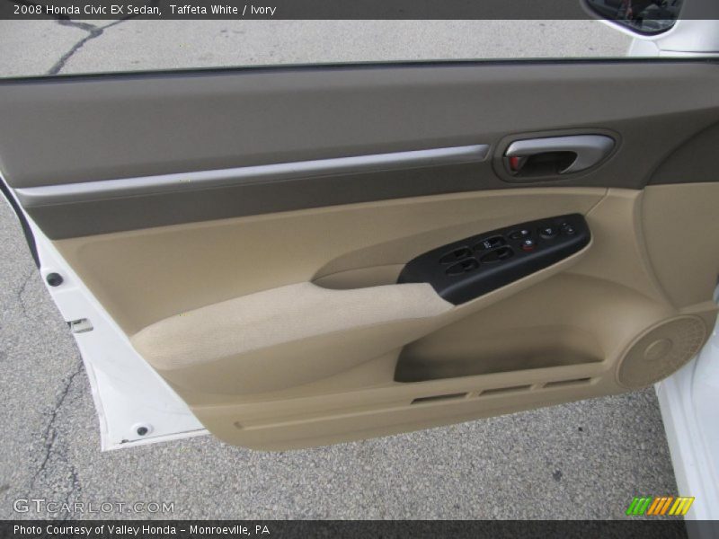 Taffeta White / Ivory 2008 Honda Civic EX Sedan