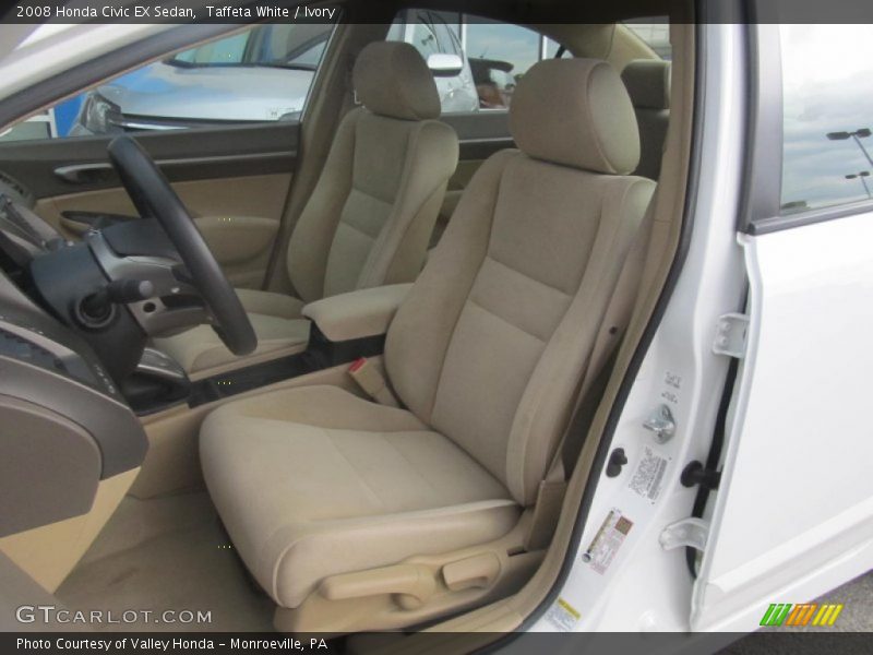 Taffeta White / Ivory 2008 Honda Civic EX Sedan