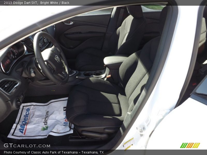 Bright White / Black 2013 Dodge Dart SXT
