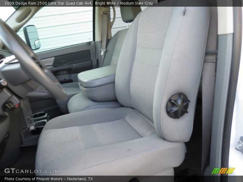 Bright White / Medium Slate Gray 2009 Dodge Ram 2500 Lone Star Quad Cab 4x4