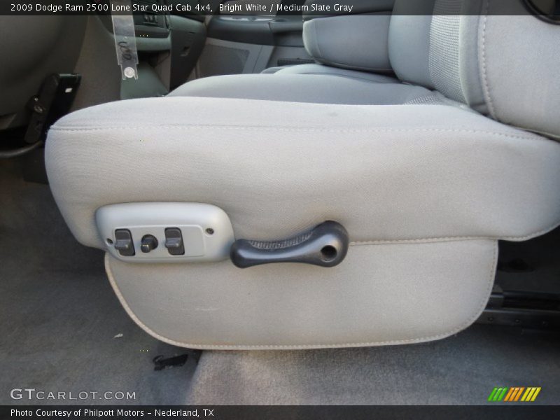 Bright White / Medium Slate Gray 2009 Dodge Ram 2500 Lone Star Quad Cab 4x4