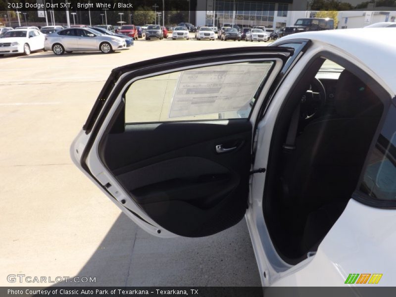 Bright White / Black 2013 Dodge Dart SXT