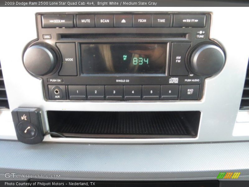 Bright White / Medium Slate Gray 2009 Dodge Ram 2500 Lone Star Quad Cab 4x4