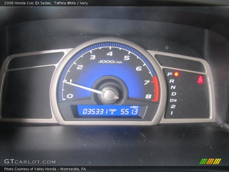 Taffeta White / Ivory 2008 Honda Civic EX Sedan