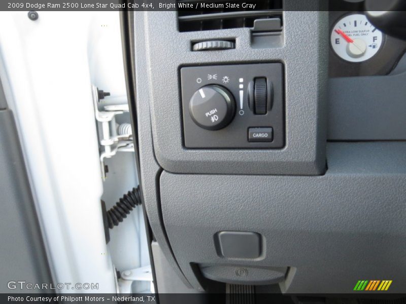 Bright White / Medium Slate Gray 2009 Dodge Ram 2500 Lone Star Quad Cab 4x4