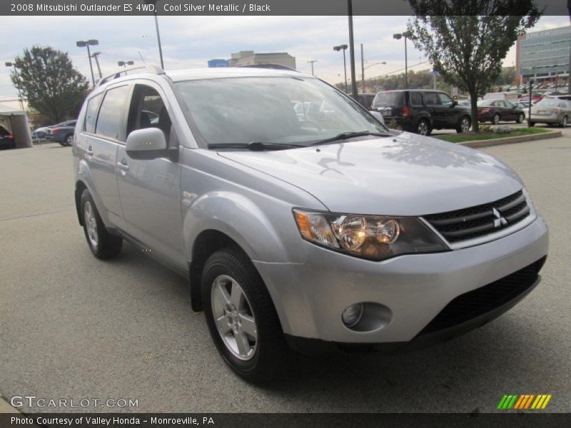Cool Silver Metallic / Black 2008 Mitsubishi Outlander ES 4WD