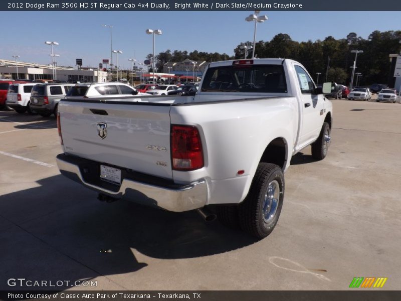 Bright White / Dark Slate/Medium Graystone 2012 Dodge Ram 3500 HD ST Regular Cab 4x4 Dually