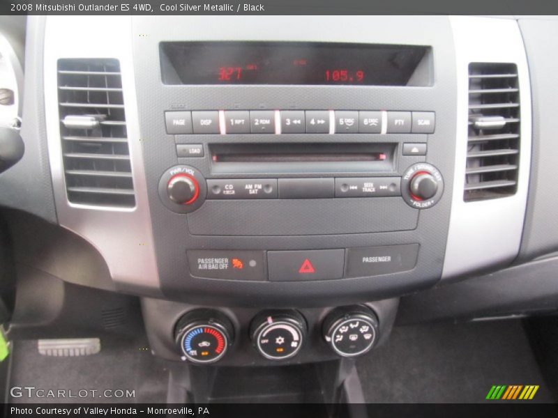 Cool Silver Metallic / Black 2008 Mitsubishi Outlander ES 4WD