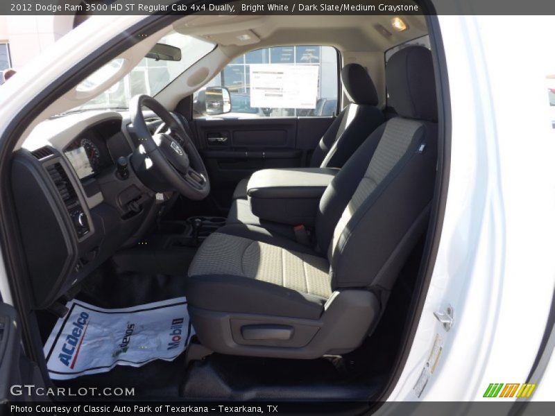 Bright White / Dark Slate/Medium Graystone 2012 Dodge Ram 3500 HD ST Regular Cab 4x4 Dually