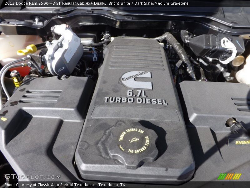 Bright White / Dark Slate/Medium Graystone 2012 Dodge Ram 3500 HD ST Regular Cab 4x4 Dually