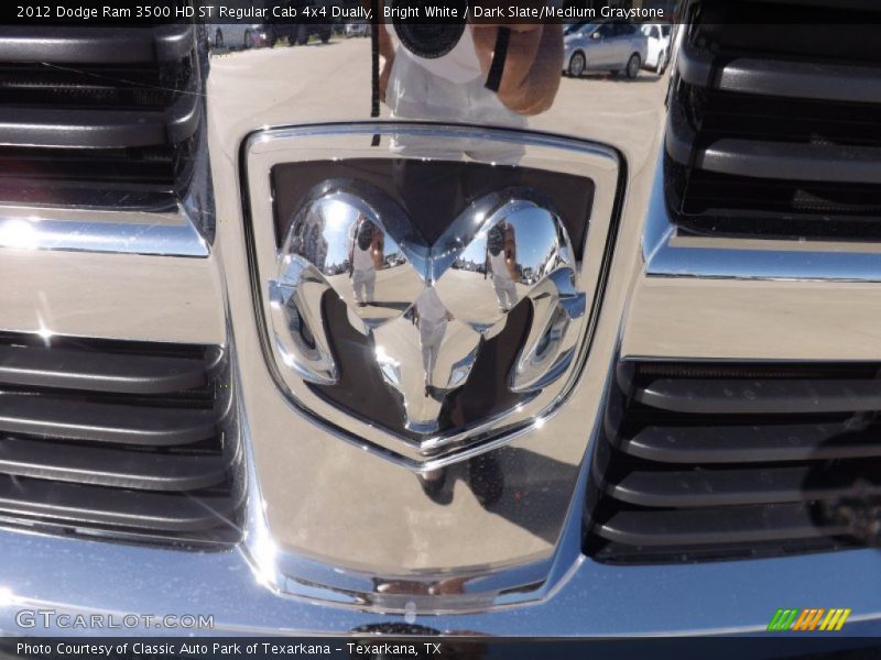 Bright White / Dark Slate/Medium Graystone 2012 Dodge Ram 3500 HD ST Regular Cab 4x4 Dually