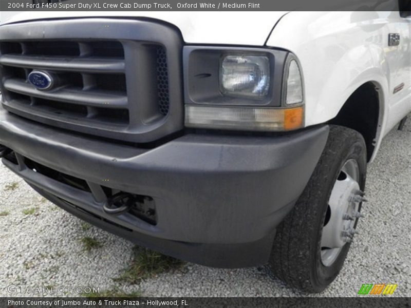 Oxford White / Medium Flint 2004 Ford F450 Super Duty XL Crew Cab Dump Truck