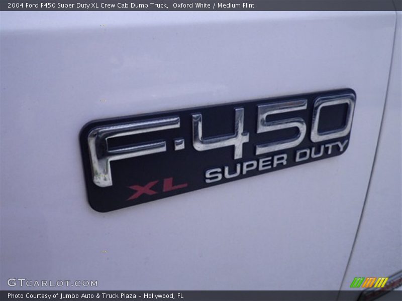 Oxford White / Medium Flint 2004 Ford F450 Super Duty XL Crew Cab Dump Truck