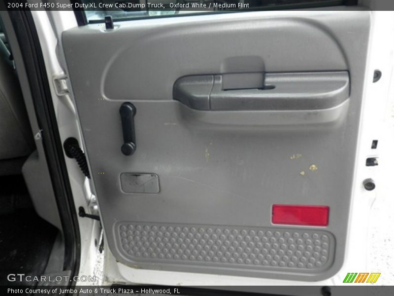 Oxford White / Medium Flint 2004 Ford F450 Super Duty XL Crew Cab Dump Truck