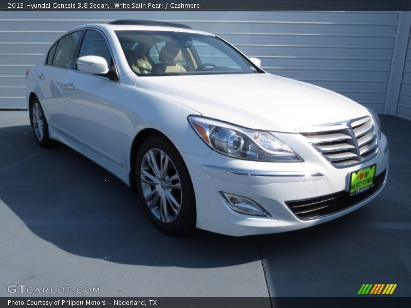 White Satin Pearl / Cashmere 2013 Hyundai Genesis 3.8 Sedan