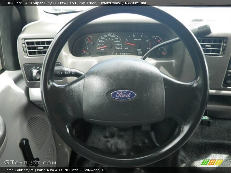 Oxford White / Medium Flint 2004 Ford F450 Super Duty XL Crew Cab Dump Truck