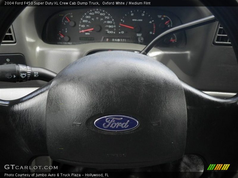Oxford White / Medium Flint 2004 Ford F450 Super Duty XL Crew Cab Dump Truck