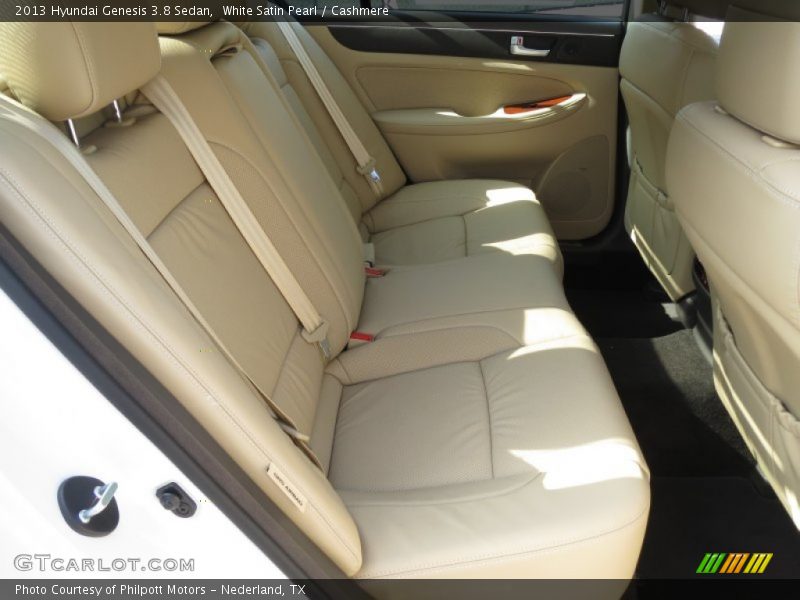 Rear Seat of 2013 Genesis 3.8 Sedan
