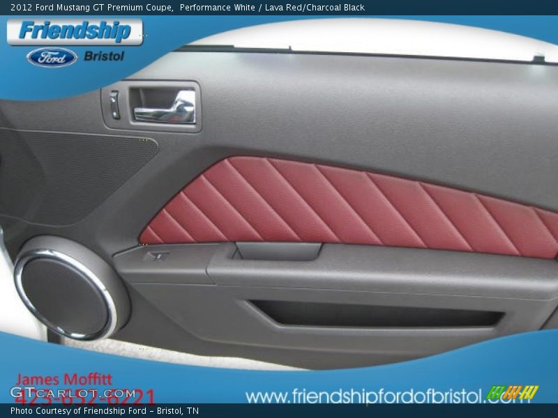 Performance White / Lava Red/Charcoal Black 2012 Ford Mustang GT Premium Coupe