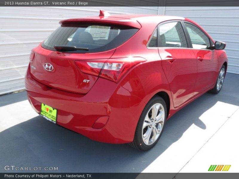 Volcanic Red / Beige 2013 Hyundai Elantra GT